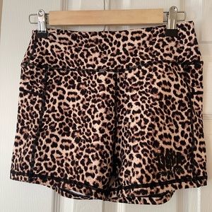 USPA Cheetah print shorts